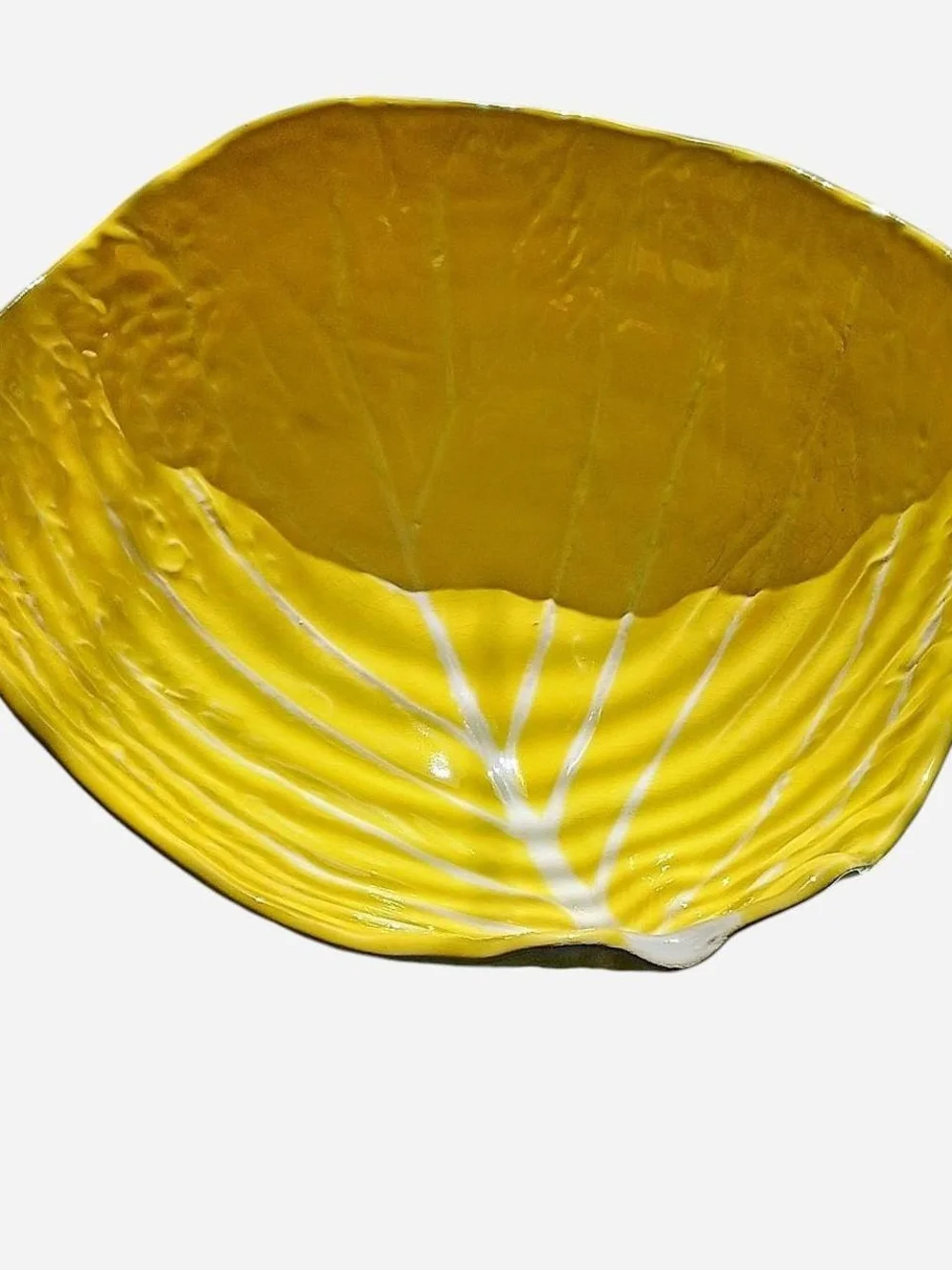Ceramic Yellow Cabbage Leaf Serveware Set - Brand‎